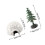Decorative Ice House Model for Decoration 1Set Plastic Figurine Collection 2