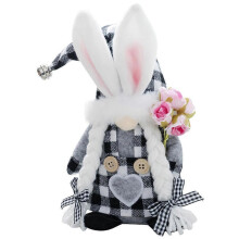 Rabbit Ear Hat Bunny Gnome for Playing Easter Bunny Gnome Doll Gift