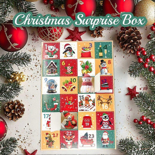 Count Down Calendars 5 Pieces Festive Empty Box 24 Days Countdown Set for Activities Gathering Fest 2