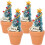 Christmas Artificial Tree Decors for Desktop Use 12Pcs Mini Christmas Tree Ornaments 2