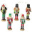 Wood Nutcracker Pendants Walnut Soldier Decorations for 5Pcs Xmas Hanging Decor 1