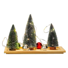 Festival Miniature Christmas Tree Lights Decorated Desktop Tree Lights Holiday Ornament Charm