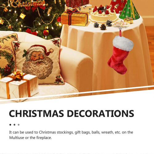 Christmas Stocking Holder Zinc Alloy Hook for 3Pcs Fireplace 1