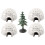 Decorative Ice House Model for Decoration 1Set Plastic Figurine Collection 4
