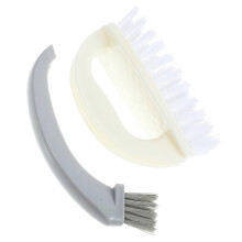 Multi Cleaning Brush Small Scrubbing Brush Clothes Cleaning Tool Household Cleaning Beige 1Set