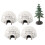 Decorative Ice House Model for Decoration 1Set Plastic Figurine Collection 5