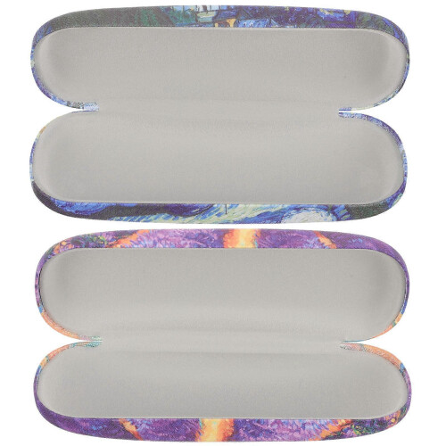 Oil Painting Eyeglasses Case for Storage Use 2Pcs Hard Shell Glasses Case 2
