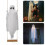 Hanging Swing Ghost Thicken Spooky Ghost Ornament Battery Powered White Ghost Swing Porch Yard Trees 3