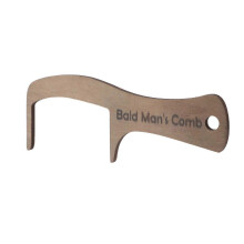 Funny Bald Comb Hair Brush for Men Wooden Grooming Tool