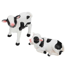 Dairy Cow Figurine Adornment 1 Pair Assorted Color For Easter Party Home Table Decor And Design