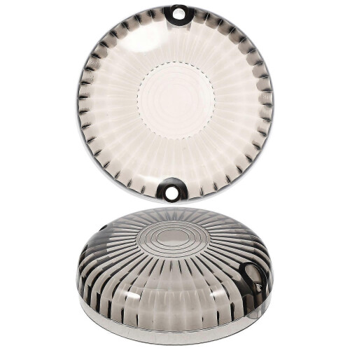 Dark Grey Turn Signal Lens Covers for Motorcycle 2Pcs ABS Material