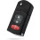 Telecomando di ricambio per auto compatibile con Mazda CX-7 CX-9 2007-2012, ABS nero resistente,z 1