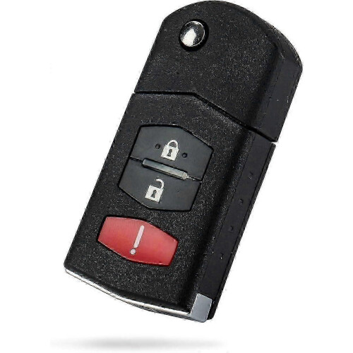 Telecomando di ricambio per auto compatibile con Mazda CX-7 CX-9 2007-2012, ABS nero resistente,z