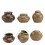 Mini casette decorative in ceramica, set da 3 pezzi per caffè. 4