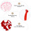 Valentine's Day Hanging Heart Shape Wedding Decor 60Pcs with Rope 4