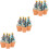 Christmas Artificial Tree Decors for Desktop Use 12Pcs Mini Christmas Tree Ornaments 5