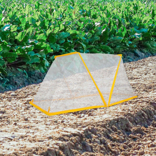 Foldable Garden Plant Protector for Vegetable Growth White Plastic 1
