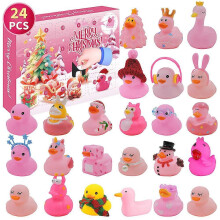 Weihnachts-Überraschungsbox-Adventskalender 2023, Vinyl-Ente, BB-Pfeife, Wasserspielzeug, Geschenke für Jungen und Mädchen - (XT-96-4)