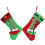 Christmas Sock Gift Bag Hanging Decor for Storage Use 2Pcs Cloth 1