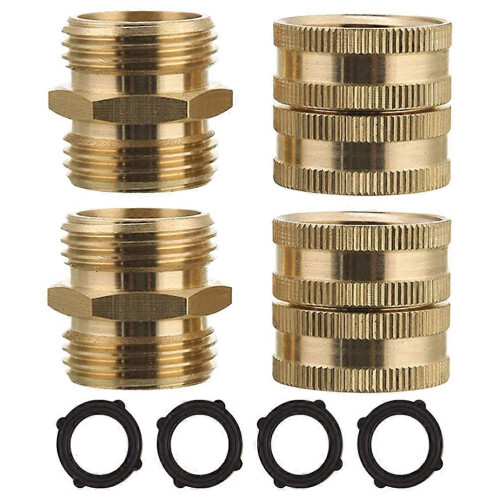 Water Hose Quick Connect Garden Hose Adapter for Easy Use 2Pairs