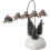 Weihnachtsdorf – Animierte, flammende Schlitten-Accessoire-Figur 1