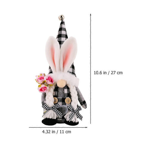 Rabbit Ear Hat Bunny Gnome for Playing Easter Bunny Gnome Doll Gift 1