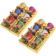 Xmas Bells Ornaments Christmas Hanging Decoration for Decoration 12Pcs Assorted
