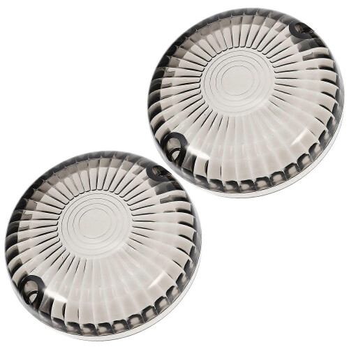 Dark Grey Turn Signal Lens Covers for Motorcycle 2Pcs ABS Material 2