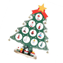 Wooden Christmas Tree for Christmas Party Decor Green Table Ornament