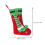 Christmas Sock Gift Bag Hanging Decor for Storage Use 2Pcs Cloth 2