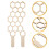 Plants Trellis for Garden Use 3Pcs Wooden Climbing Support Stakes 3