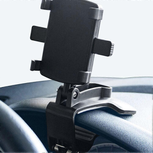 Car Phone Mount Dashboard Holder for Navigation 1Pcs Black Silicone ABS Metal 2