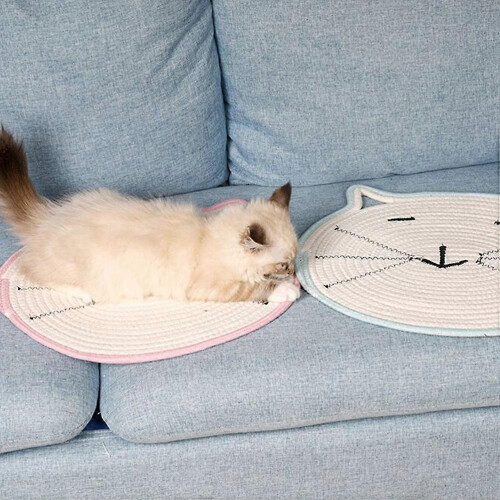 Cat Grinding Mat Cotton Knitted Scratcher for Pet Cats 1