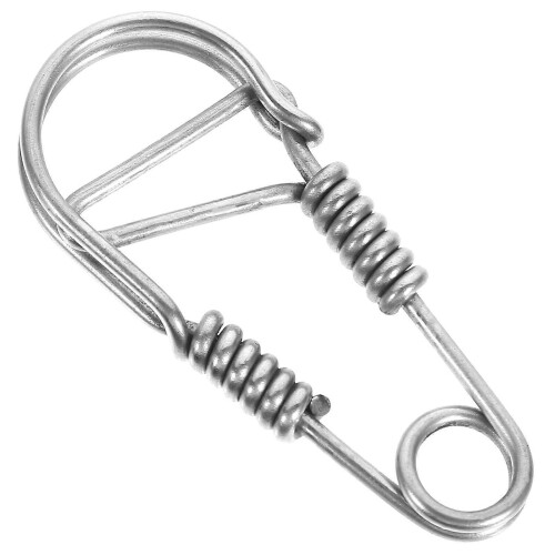 Stainless Steel Keychain Hook for Keychain Durable Metal Clip Silver 1