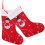 Christmas Sock Gift Bag Hanging Decor for Storage Use 2Pcs Cloth 3