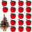 Red Apple Hanging Pendant for Decoration 24Pcs Christmas Decorations 1