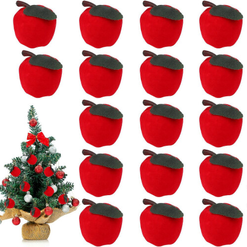 Red Apple Hanging Pendant for Decoration 24Pcs Christmas Decorations