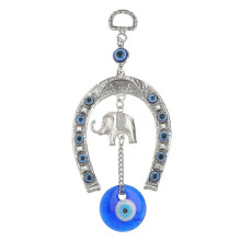 Blue Eyes Hanging Pendant Horseshoe Elephant Shape Pendant Blessing Decor