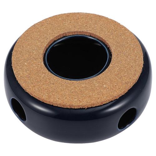 Blue Ceramic Teapot Warmer for Heating Tea 1Pcs Home Use 2