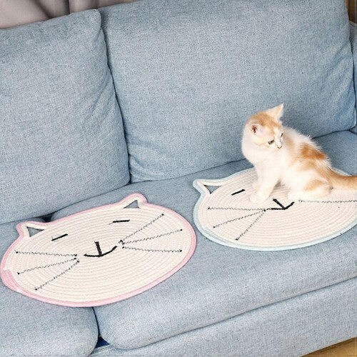 Cat Grinding Mat Cotton Knitted Scratcher for Pet Cats 2