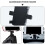 Car Phone Mount Dashboard Holder for Navigation 1Pcs Black Silicone ABS Metal 4