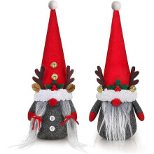 2Pack Christmas Gnome Plush with Bell, Holiday Home Decor Gifts for Christmas