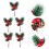 5Pcs Christmas Pine Cone Decor with Pine Picks for Decoration Use 3