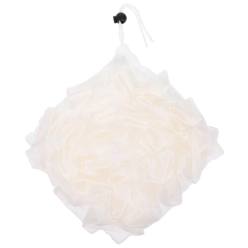 Washing Scrubber Bath Mesh Ball for Daily Use White Foaming Body Scrubber