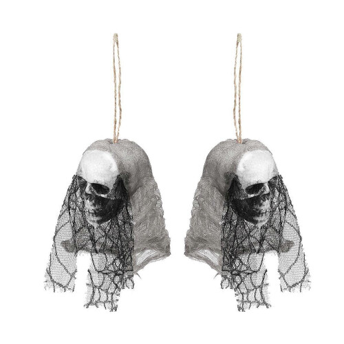 Halloween Skull Hanging Decoration for 3Pcs Creepy Skeleton Props