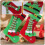 Christmas Sock Gift Bag Hanging Decor for Storage Use 2Pcs Cloth 4