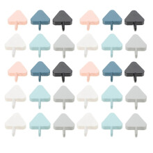 Traceless Wall Hooks Multipurpose Hooks for Home 30Pcs Assorted Color