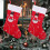 Christmas Sock Gift Bag Hanging Decor for Storage Use 2Pcs Cloth 5