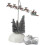 Weihnachtsdorf – Animierte, flammende Schlitten-Accessoire-Figur 3