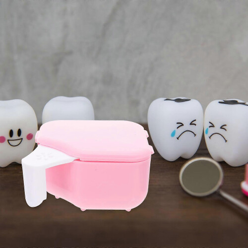Denture Box False Tooth Care Tools for Storage Use Convenient False Tooth Box 2